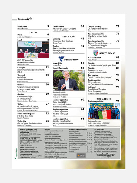 PAGINA 3 RIVISTA - CACCIA & TIRO n. 02/2026 - DIGITALE