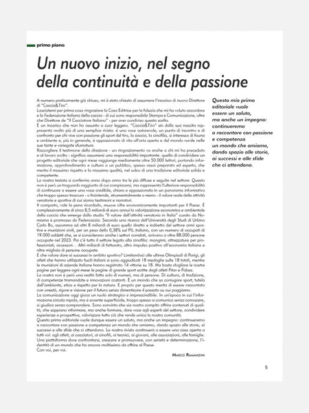 PAGINA 5 RIVISTA - CACCIA & TIRO n. 08/2025