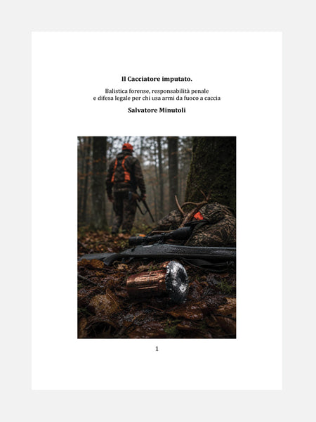 PAGINA 1 LIBRO - IL CACCIATORE IMPUTATO