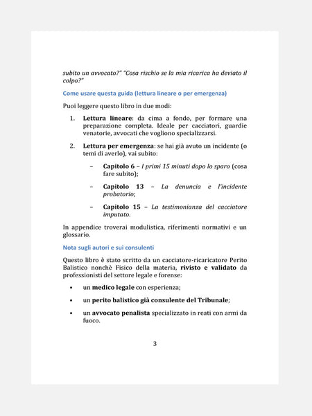 PAGINA 3 LIBRO - IL CACCIATORE IMPUTATO