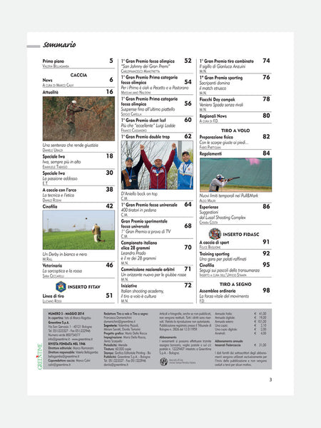 PAGINA 3 RIVISTA - CACCIA & TIRO n. 05/2014