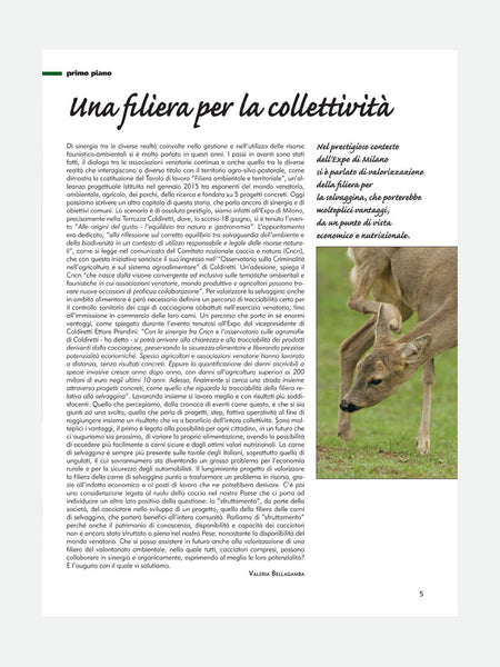 PAGINA 5 RIVISTA - CACCIA & TIRO - n. 07/2015