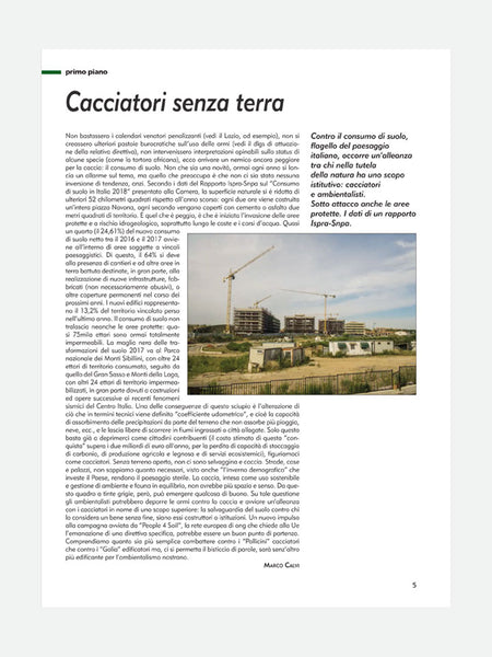 PAGINA 5 RIVISTA - CACCIA & TIRO n. 08/2018