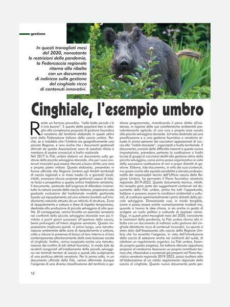 PAGINA 12 RIVISTA - CACCIA & TIRO n. 08/2020