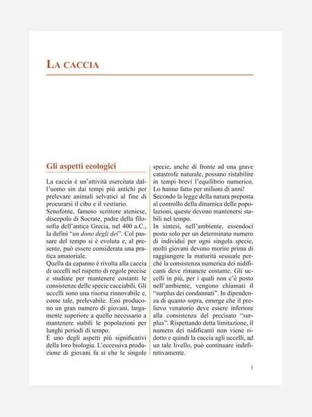 PAGINA 1 LIBRO - LA CACCIA AL CAPANNO